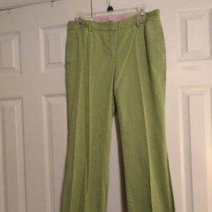 Lands' End Straight Leg Pants in Light Green